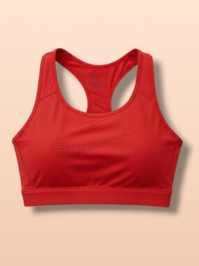 Nike Swoosh Icon Clash Houndstooth Sports Bra L
